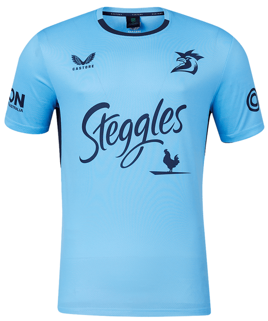 Sydney Roosters 2024 NRL Mens Sky Blue Training Shirt