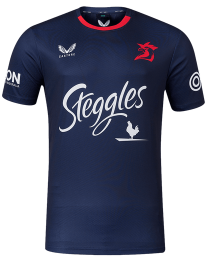 Sydney Roosters 2024 NRL Mens Navy Training Shirt
