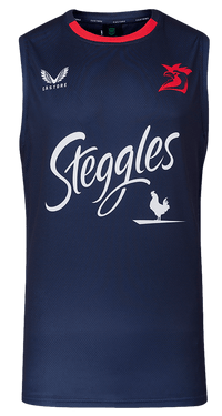 Sydney Roosters 2024 NRL Mens Navy Training Singlet