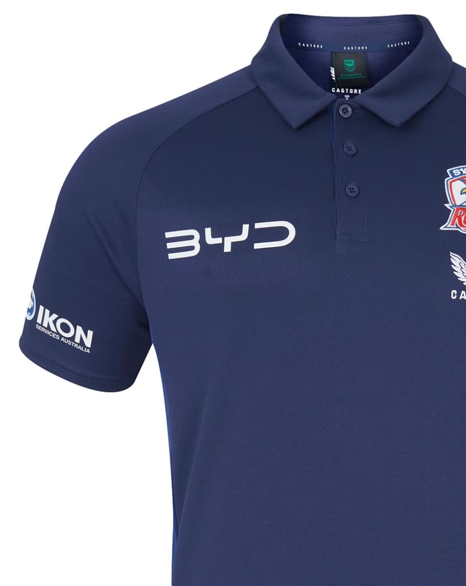 Sydney Roosters 2025 NRL Mens Media Polo Shirt