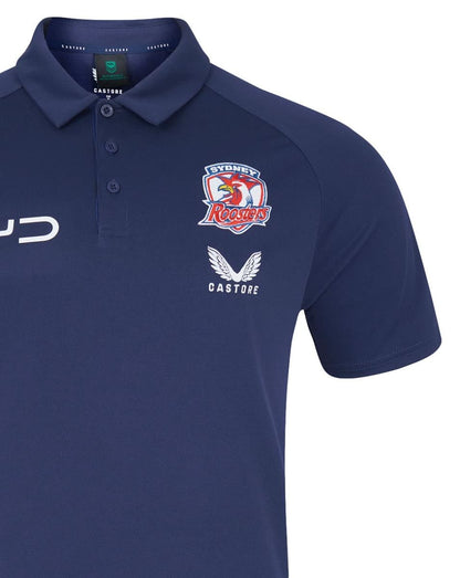 Sydney Roosters 2025 NRL Mens Media Polo Shirt
