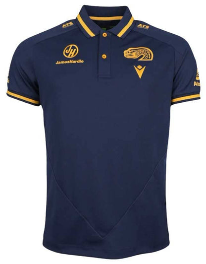 Parramatta Eels 2025 NRL Mens Navy Travel Polo Shirt