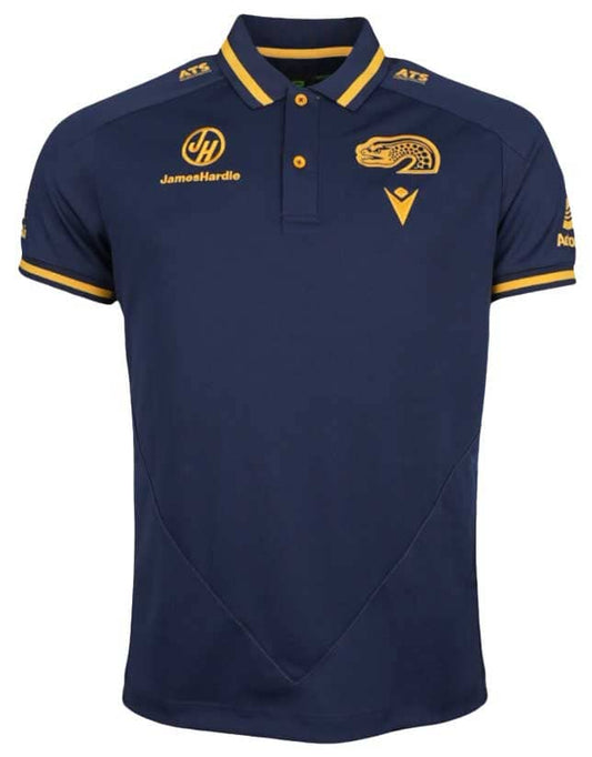Parramatta Eels 2025 NRL Mens Navy Travel Polo Shirt