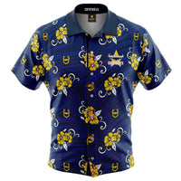 North Queensland Cowboys NRL Mens Hawaiian Tribal Shirt