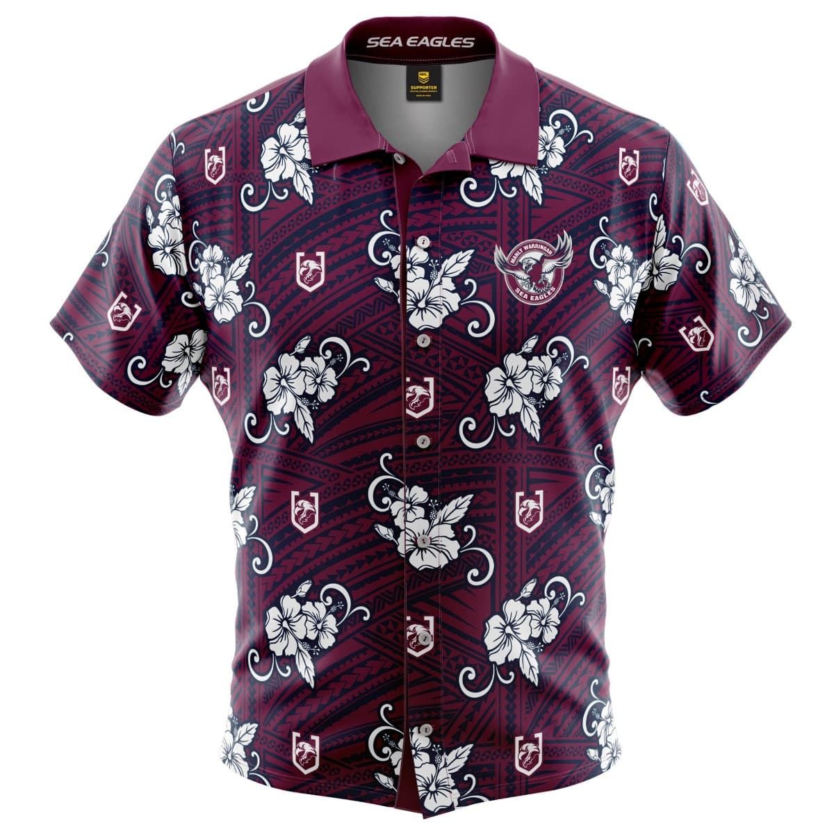 Manly Sea Eagles NRL Hawaiian Tribal Shirt
