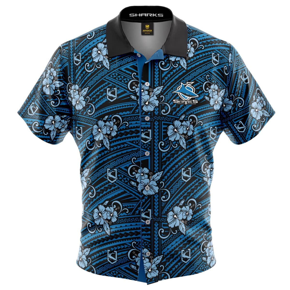 Cronulla Sharks NRL Hawaiian Tribal Shirt