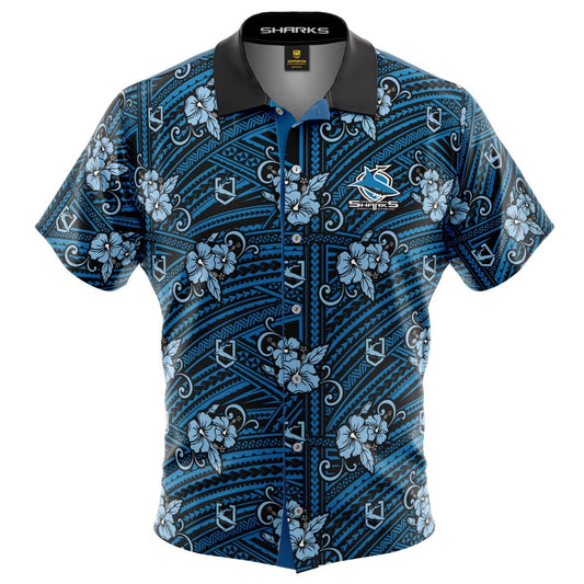 Cronulla Sharks NRL Hawaiian Tribal Shirt