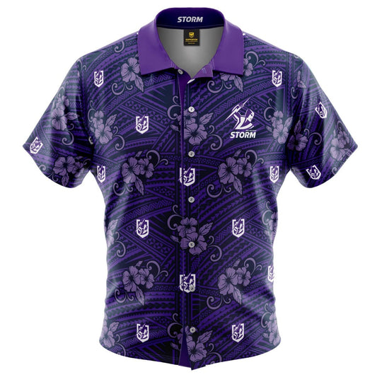 Melbourne Storm NRL Hawaiian Tribal Shirt