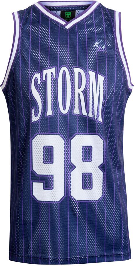 Melbourne Storm 2026 NRL COAR Mens Basketball Singlet
