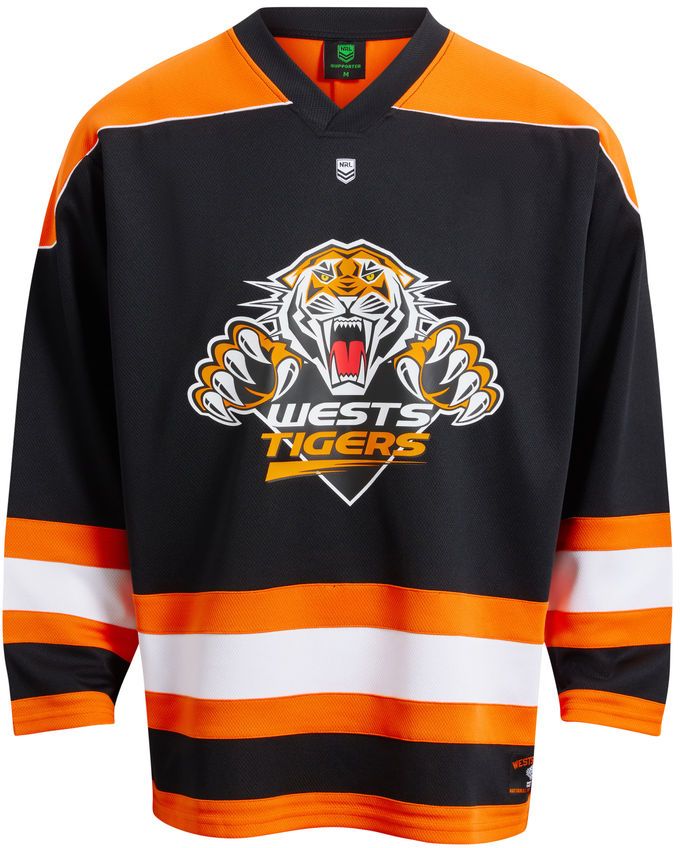 Wests Tigers 2026 NRL Mens Long Sleeve Hockey Jersey