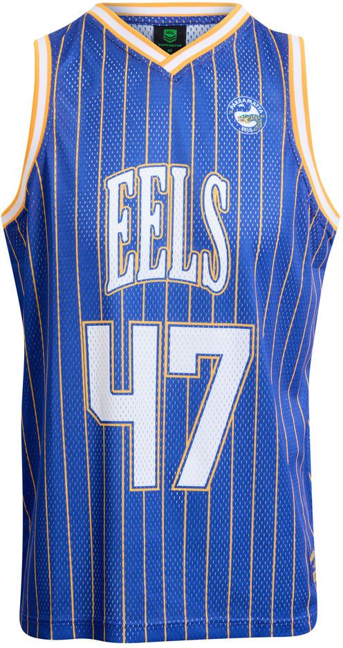 Parramatta Eels 2026 NRL COAR Mens Basketball Singlet