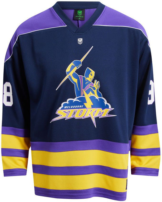 Melbourne Storm 2026 NRL Mens Long Sleeve Hockey Jersey