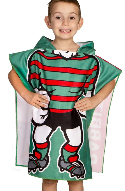 South Sydney Rabbitohs NRL Kids Hooded Beach Towel