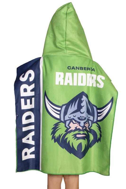 Canberra Raiders Kids NRL Hooded Beach Towel