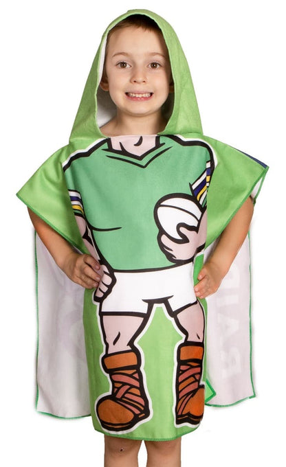 Canberra Raiders Kids NRL Hooded Beach Towel