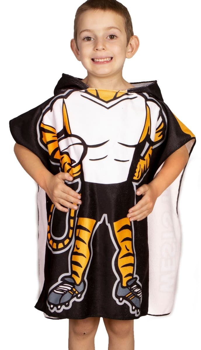 Wests Tigers Kids Hooded Beach Towel