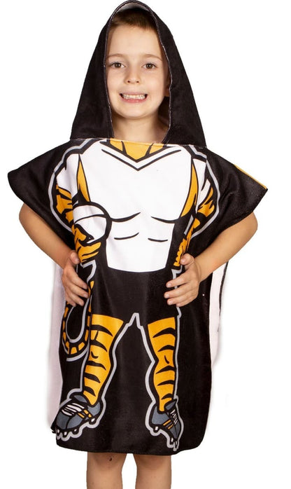 Wests Tigers Kids Hooded Beach Towel