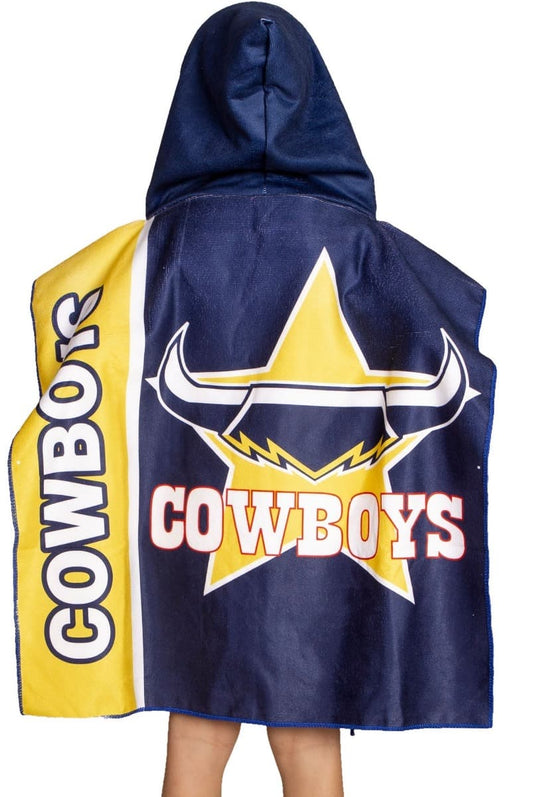 North Queensland Cowboys NRL Kids Hooded Beach Towel