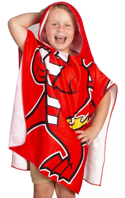 St George Dragons NRL Kids Hooded Beach Towel