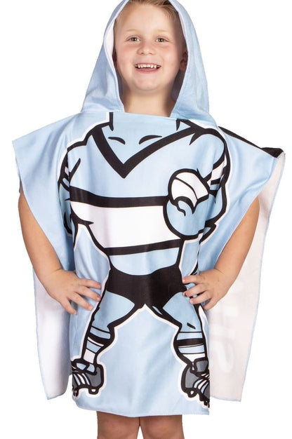 Cronulla Sharks Kids Hooded Beach Towel