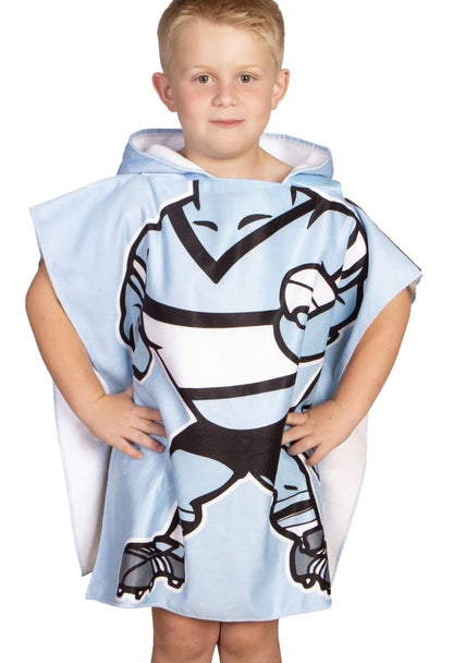 Cronulla Sharks Kids Hooded Beach Towel