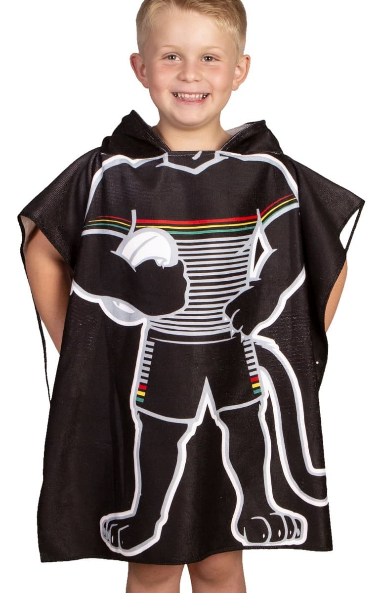 Penrith Panthers NRL Kids Hooded Beach Towel