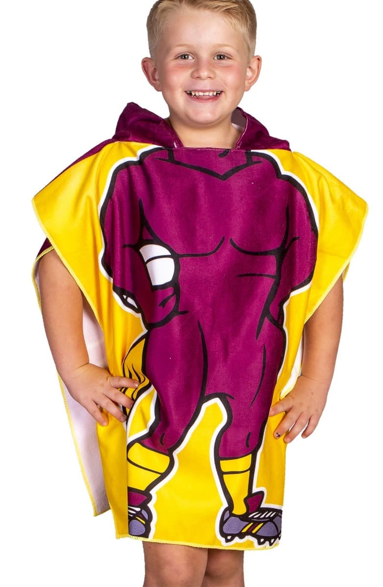 Brisbane Broncos Kids Hooded Beach Towel