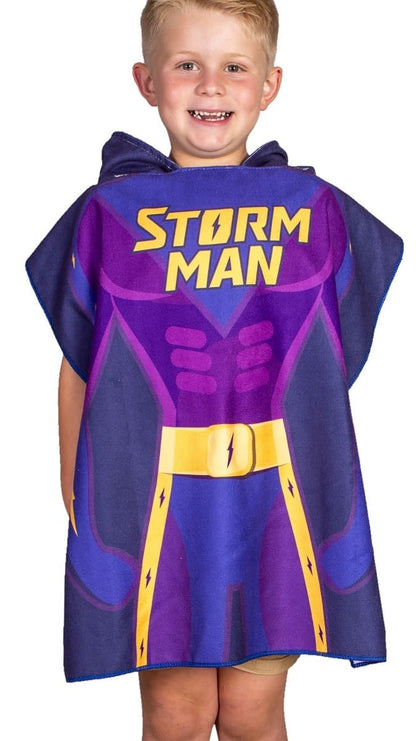 Melbourne Storm NRL Kids Hooded Beach Towel