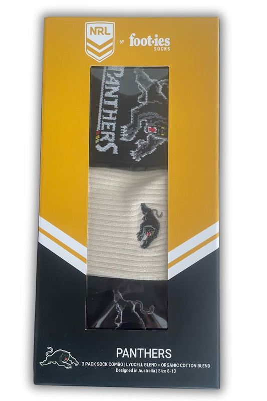 Penrith Panthers 3 Pack Combo Sock Gift Box