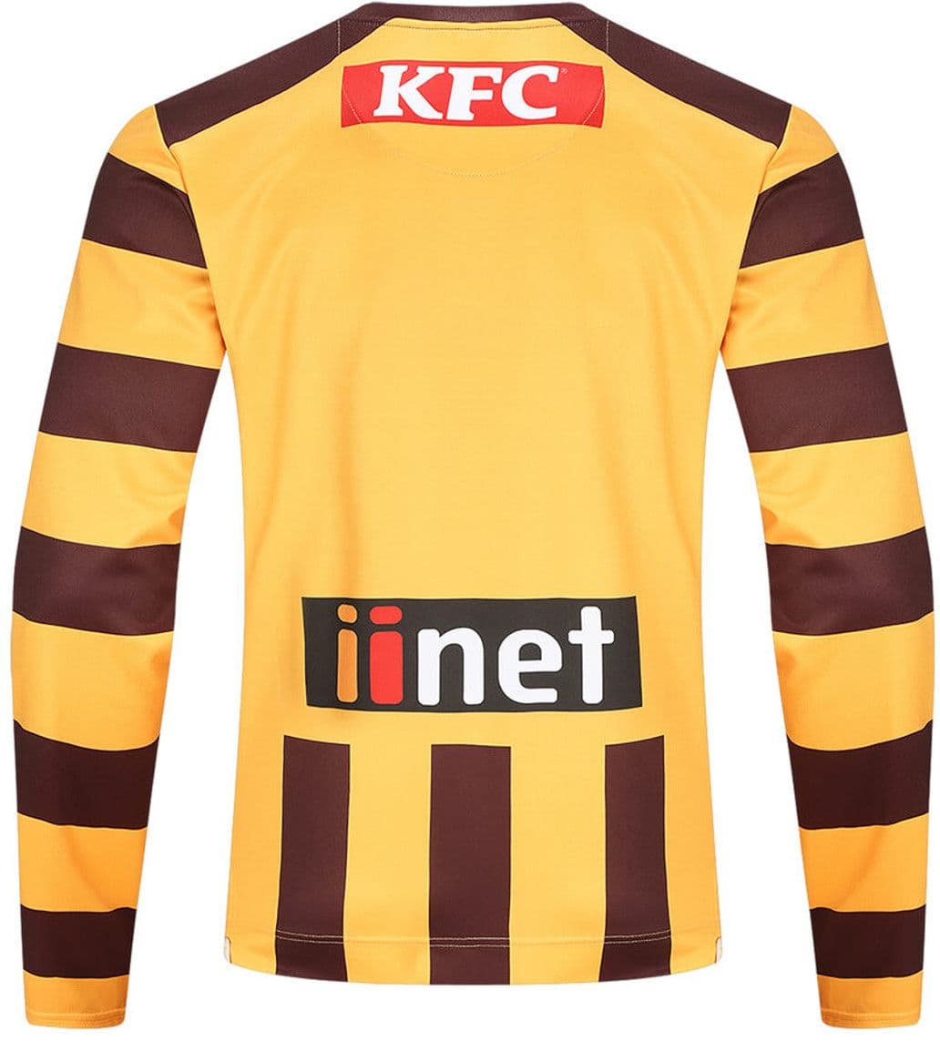 Hawthorn Hawks 2024 AFL Mens Long Sleeve Home Guernsey