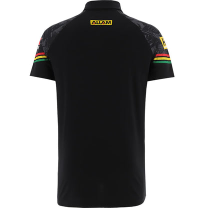 Penrith Panthers 2024 NRL Mens Black Media Polo Shirt