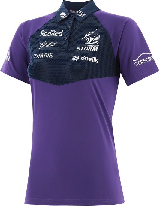 Melbourne Storm 2025 NRL Ladies Media Polo Shirt