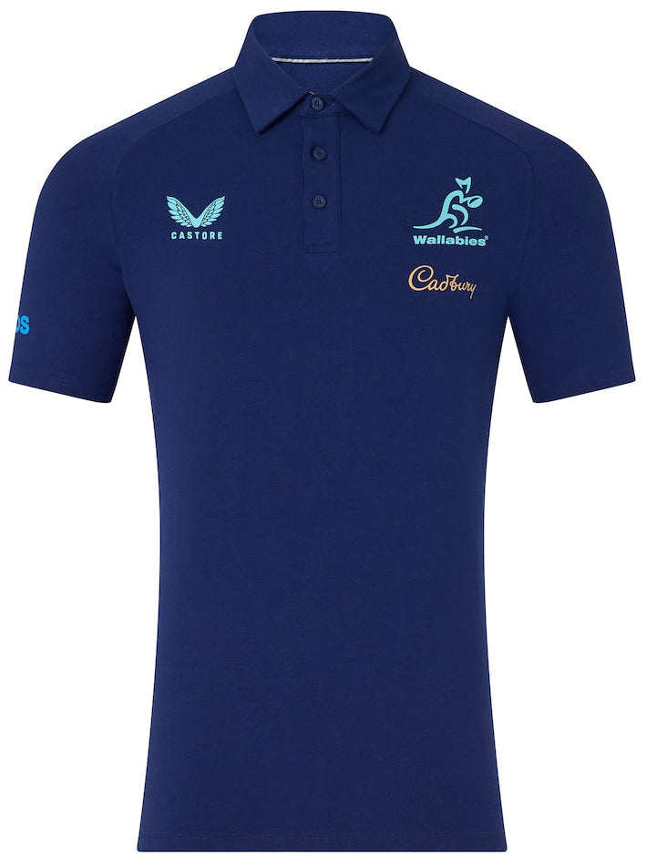Australian Wallabies 2026 Rugby Union Mens Media Polo Shirt