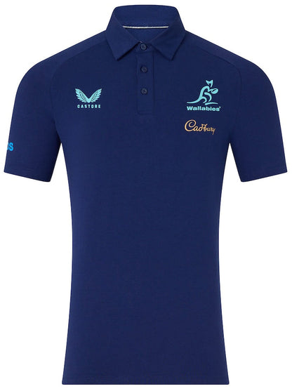 Australian Wallabies 2026 Rugby Union Mens Media Polo Shirt