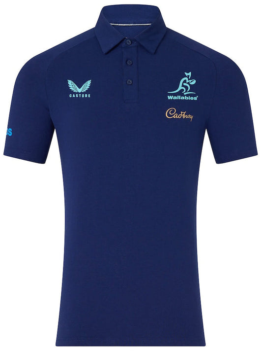 Australian Wallabies 2026 Rugby Union Mens Media Polo Shirt