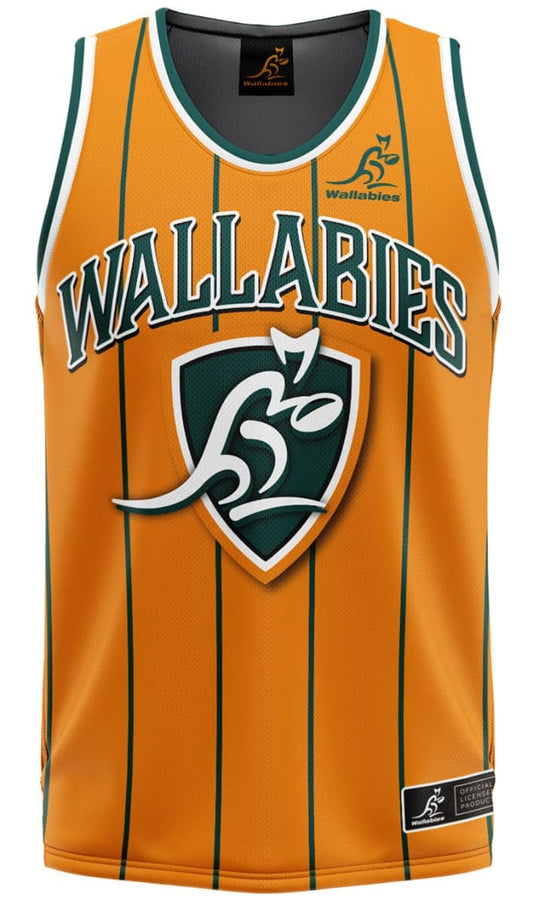 Australian Wallabies Rugby Union Mens Harlem Basketball Singlet