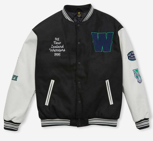 New Zealand Warriors NRL Mens Varsity Jacket ***OVERSIZE PRODUCT***