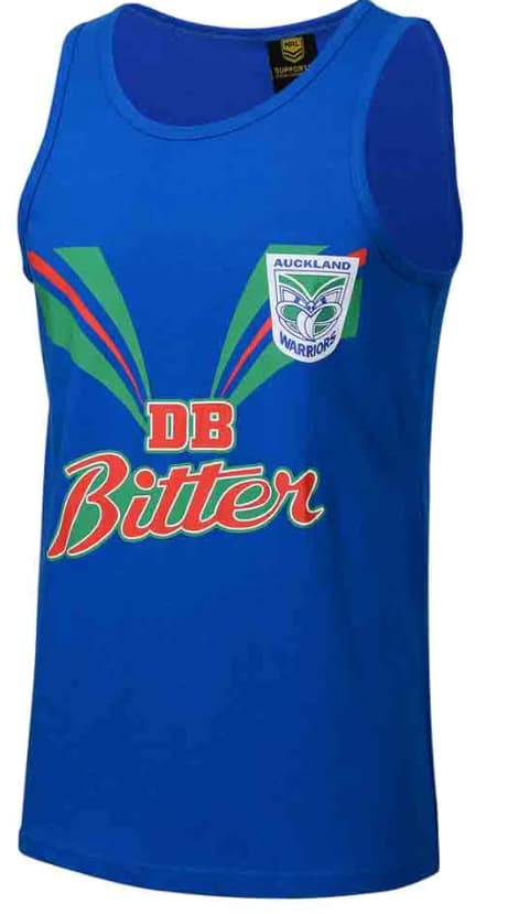 New Zealand Warriors NRL Mens Retro Singlet