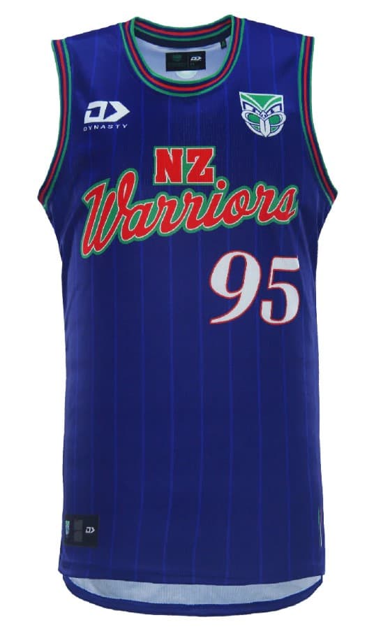 New Zealand Warriors 2024 NRL Kids Basketball Singlet