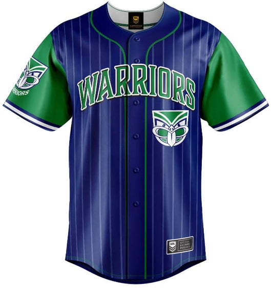 New Zealand Warriors NRL Mens Slugger Baseball Shirt