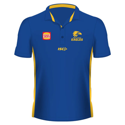 West Coast Eagles AFL Royal Media Polo Shirt