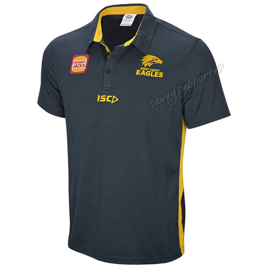 West Coast Eagles AFL Carbon Polo Shirt