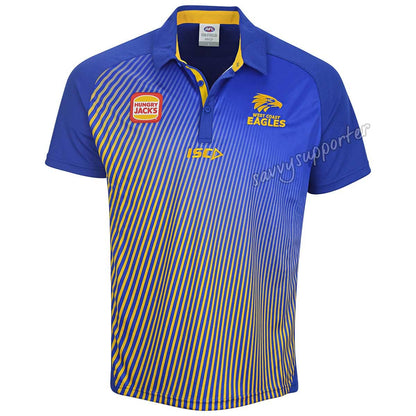 West Coast Eagles AFL Royal Gold Polo Shirt