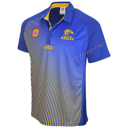 West Coast Eagles AFL Royal Gold Polo Shirt