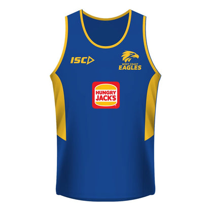 West Coast Eagles Royal Gold Training Singlet