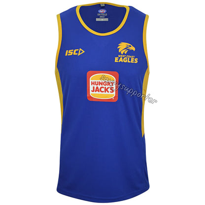 West Coast Eagles Royal Gold Training Singlet
