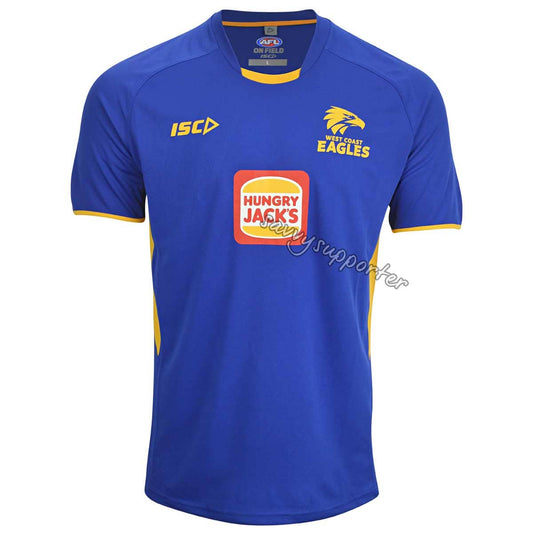 West Coast Eagles AFL Royal Gold Training Shirt