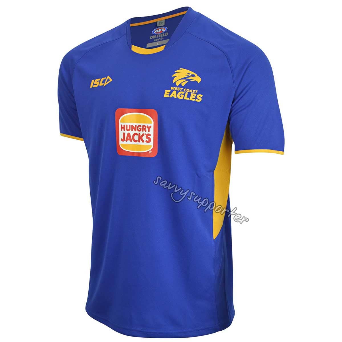 West Coast Eagles AFL Royal Gold Training Shirt