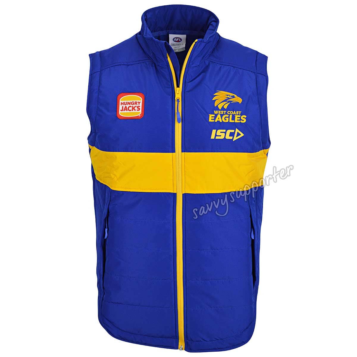 West Coast Eagles AFL Mens Padded Vest