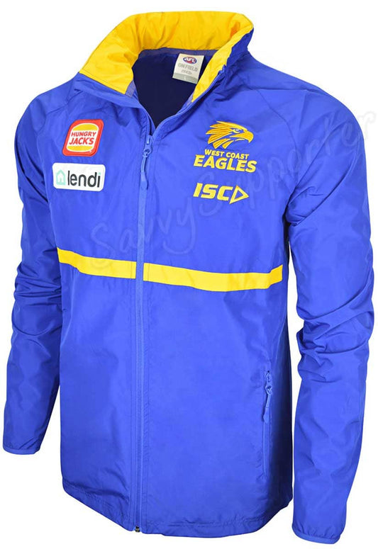 West Coast Eagles AFL Mens Wet Weather Jacket